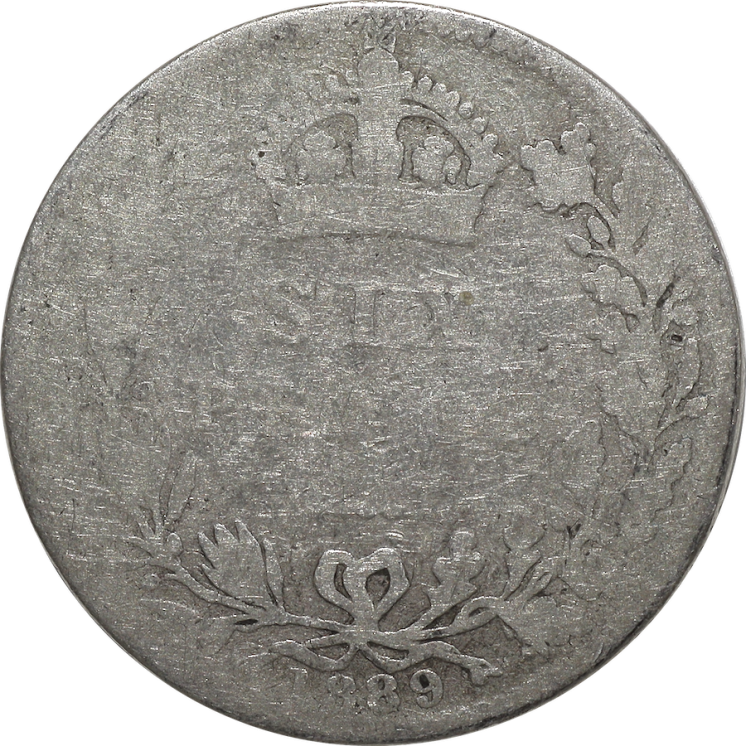 Royaume-Uni - Victoria (1837-1901), 6 Pence 1889