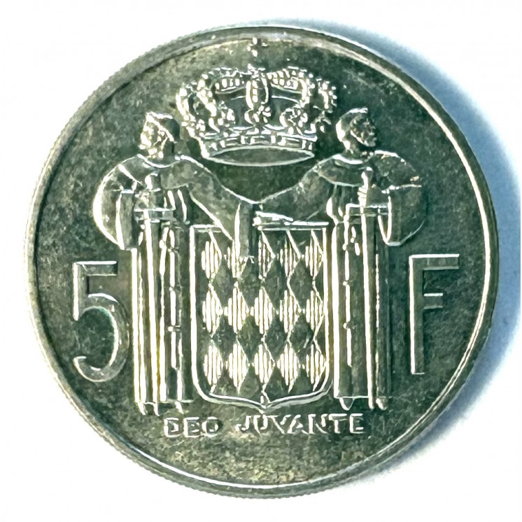 5 Francs Monaco Rainier III 1966