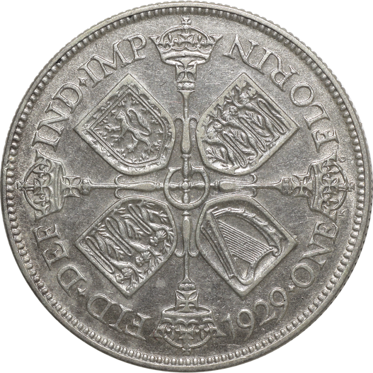Grande Bretagne - Georges V, 1 Florin 1929