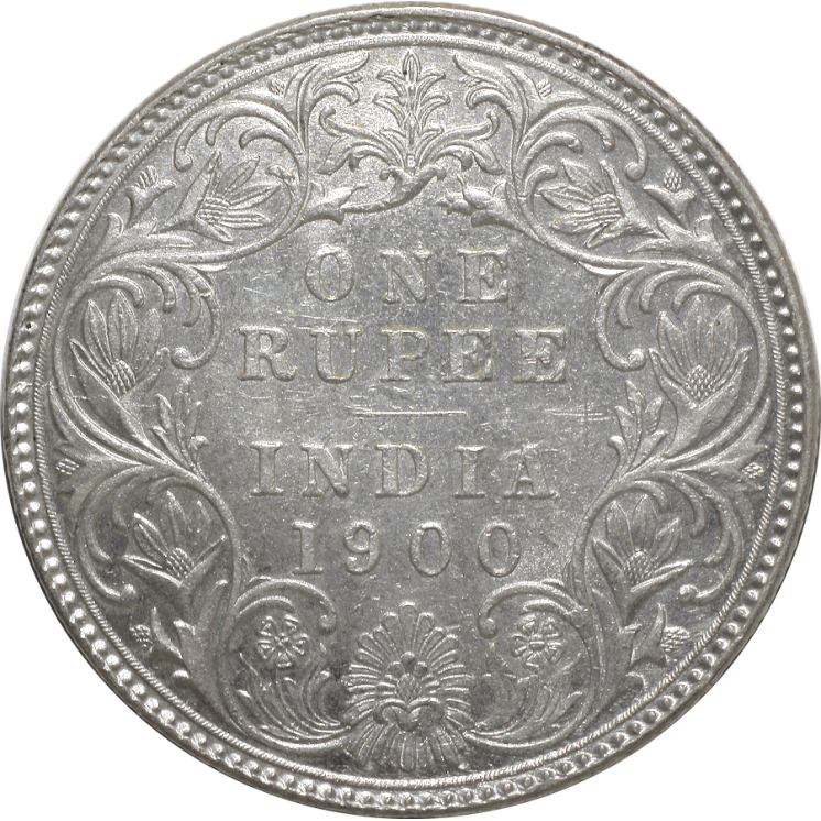 Royaume-Uni - Inde, Victoria (1876-1901), 1 Rupee 1900