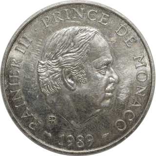 Monaco - Rainier III, 100 Francs 1989