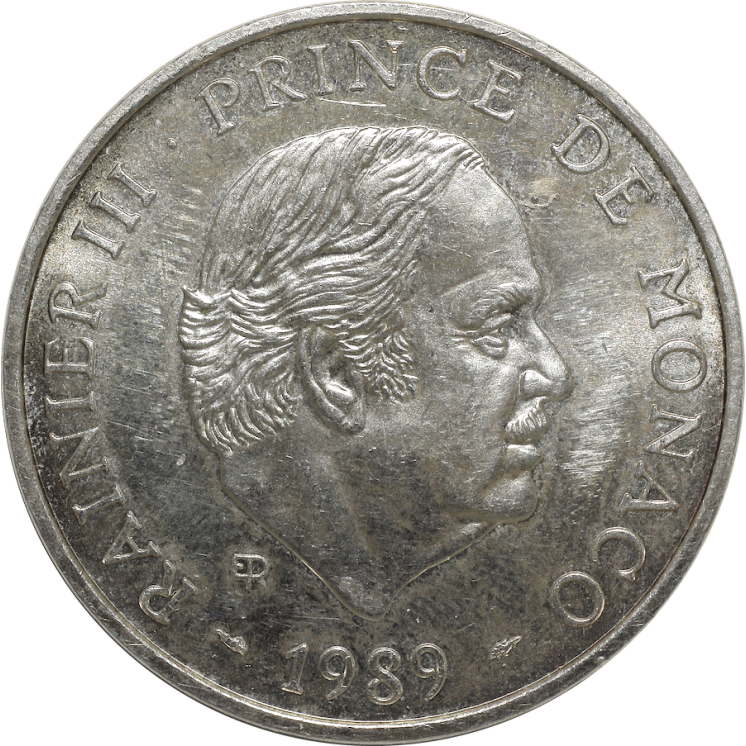 Monaco - Rainier III, 100 Francs 1989