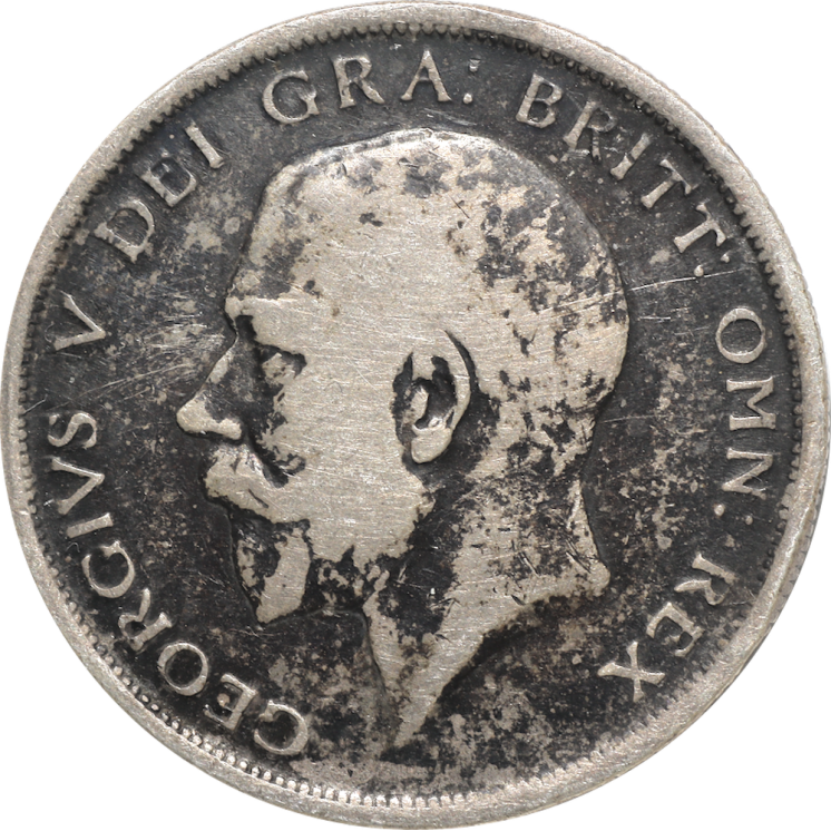 Royaume-Uni, Georges V (1910-1936), Half Crown 1918