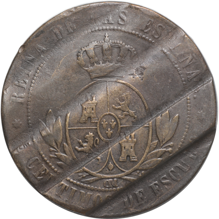 Espagne - Isabel II (1833-1868), Centimos de Escudo 1868