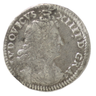 France - Louis XIV, 4 Sols des Traitants 1677 A (Paris)
