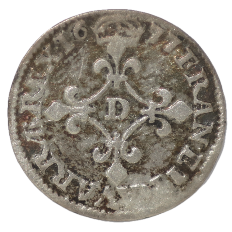 France - Louis XIV, 4 Sols des Traitants 1677 D (Lyon)