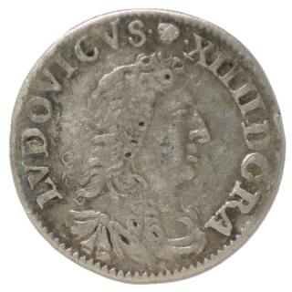 France - Louis XIV, 4 Sols des Traitants 1676 D (Lyon)