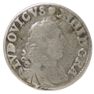 France - Louis XIV, 4 Sols des Traitants 1676 D (Lyon)