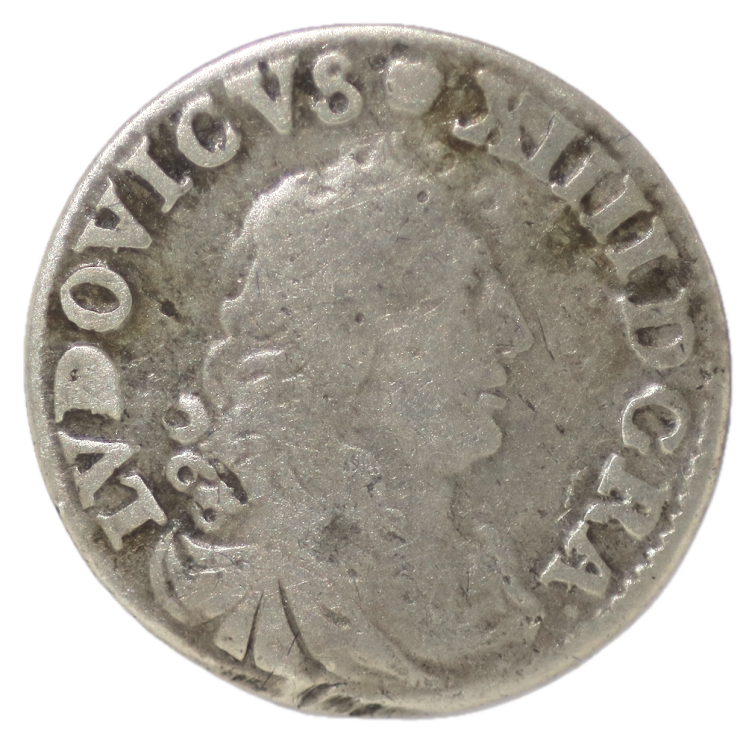 France - Louis XIV, 4 Sols des Traitants 1676 D (Lyon)