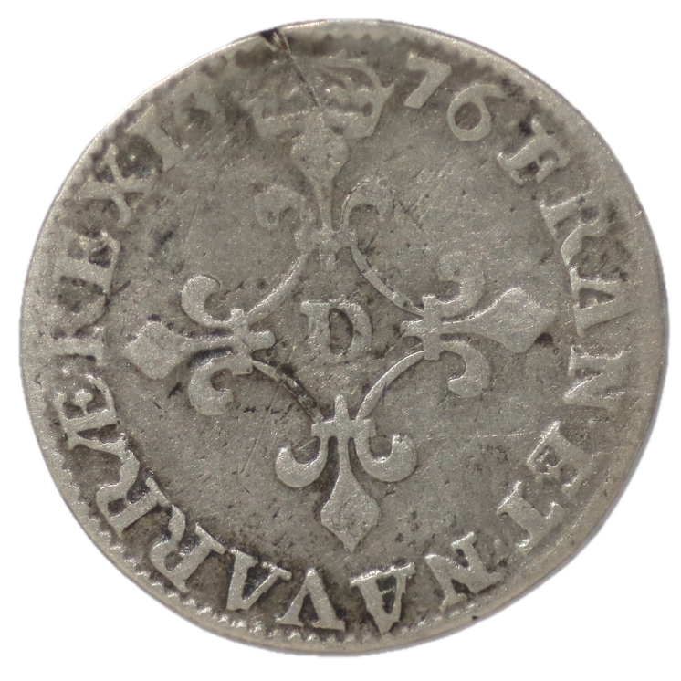 France - Louis XIV, 4 Sols des Traitants 1676 D (Lyon)