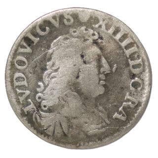 France - Louis XIV, 4 Sols des Traitants 1676 D (Lyon)