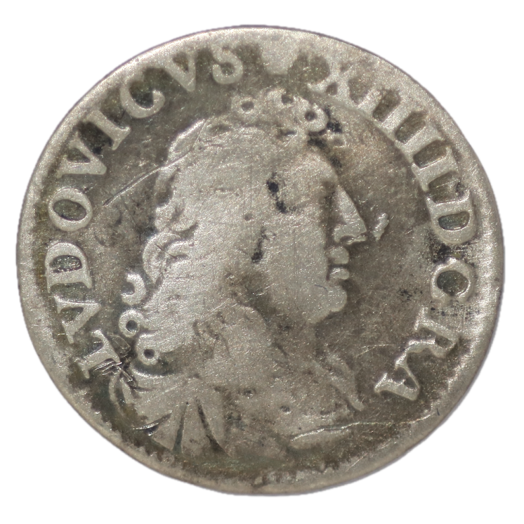 France - Louis XIV, 4 Sols des Traitants 1676 D (Lyon)
