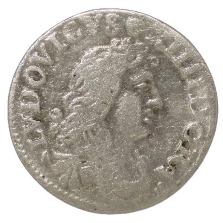 France - Louis XIV, 4 Sols des Traitants 1677 D (Lyon)