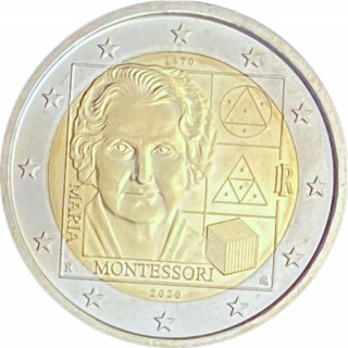 2020 - Italie, 2 euros 150ème Anniversaire de Maria Montessori