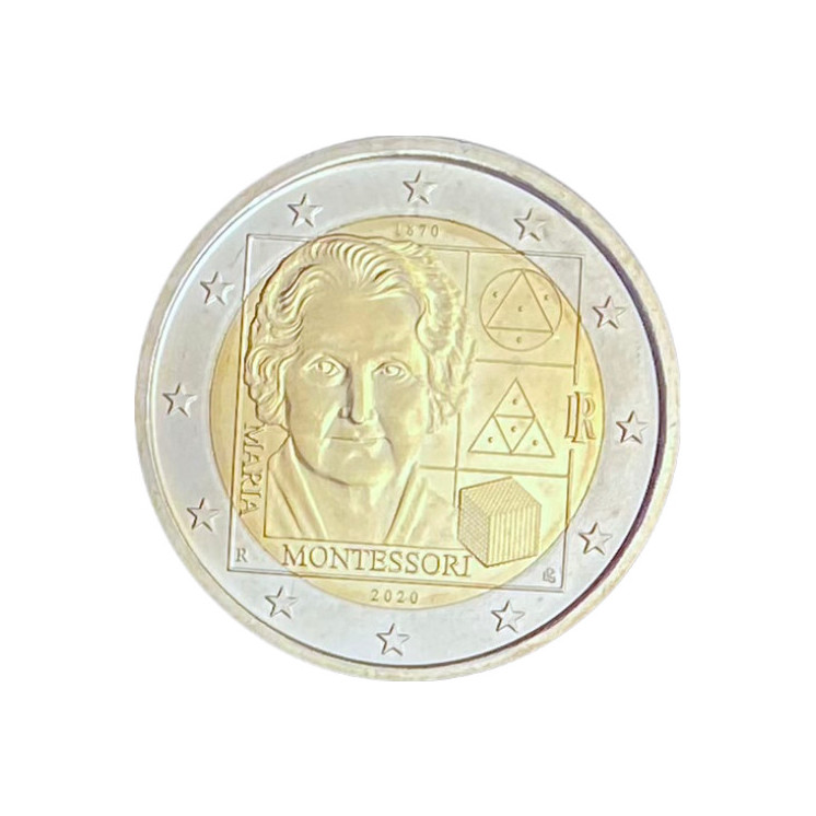 2020 - Italie, 2 euros 150ème Anniversaire de Maria Montessori