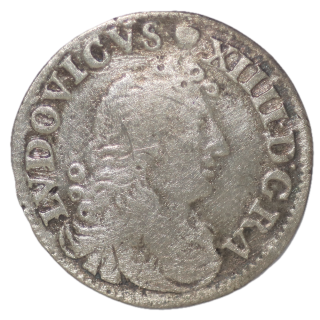 France - Louis XIV,  4 Sols des Traitants 1676 D (Lyon)