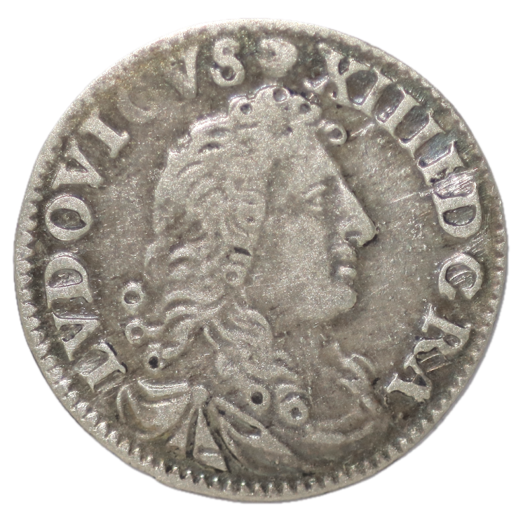 France - Louis XIV, 4 Sols des Traitants 1676 D (Lyon)