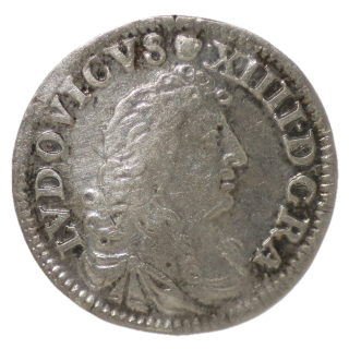 France - Louis XIV, 4 Sols des Traitants 1676 D (Lyon)