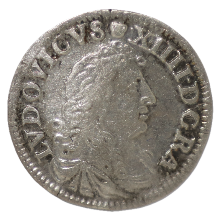 France - Louis XIV, 4 Sols des Traitants 1676 D (Lyon)