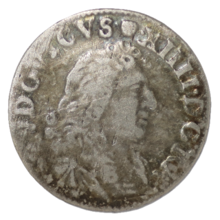 France - Louis XIV, 4 Sols des Traitants 1677 D (Lyon)