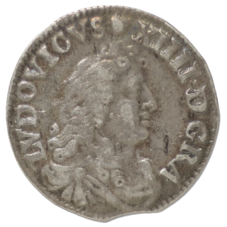 France - Louis XIV, 4 Sols des Traitants 1675 D (Lyon)