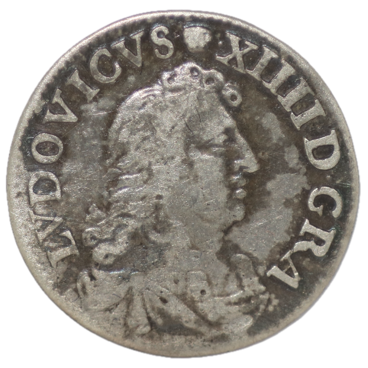 France - Louis XIV, 4 Sols des Traitants 1675 D (Lyon)
