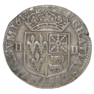 France - Louis XIII, 1/4 d'Ecu de Bearn, 1612 Pau