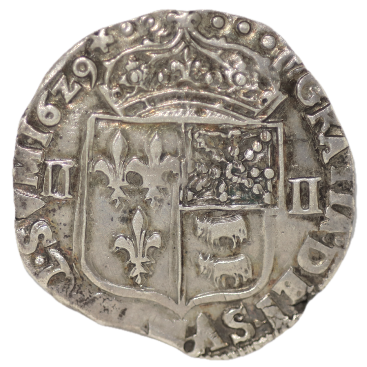 France - Louis XIII, 1/4 d'Ecu de Bearn 1629 Morlaas