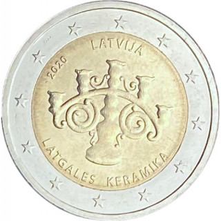 2020 - Lettonie, 2 euros Céramique de Letgallia