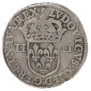 France - Louis XIII, 1/4 d'Ecu de Bearn, 1643 Arras