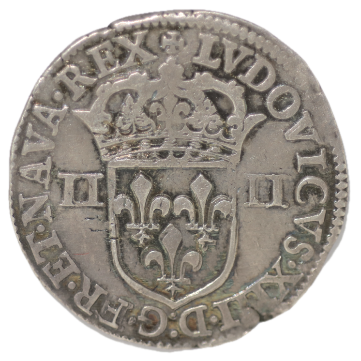 France - Louis XIII, 1/4 d'Ecu de Bearn, 1643 Arras
