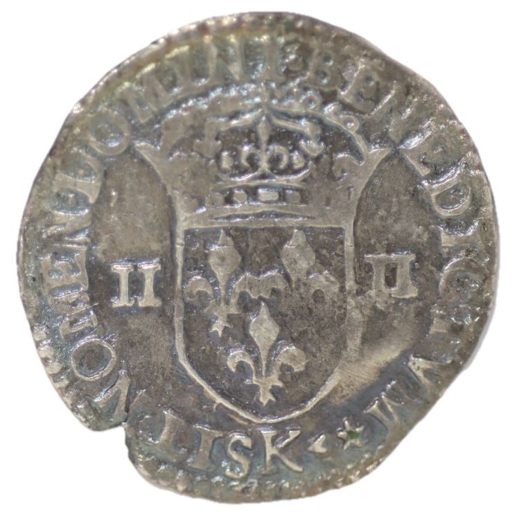 France - Louis XIII, 1/4 d'Ecu de Bearn 1640 K (Bordeaux)