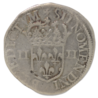 France - Louis XIII, 1/4 d'Ecu de Bearn 1542 Z (R5)