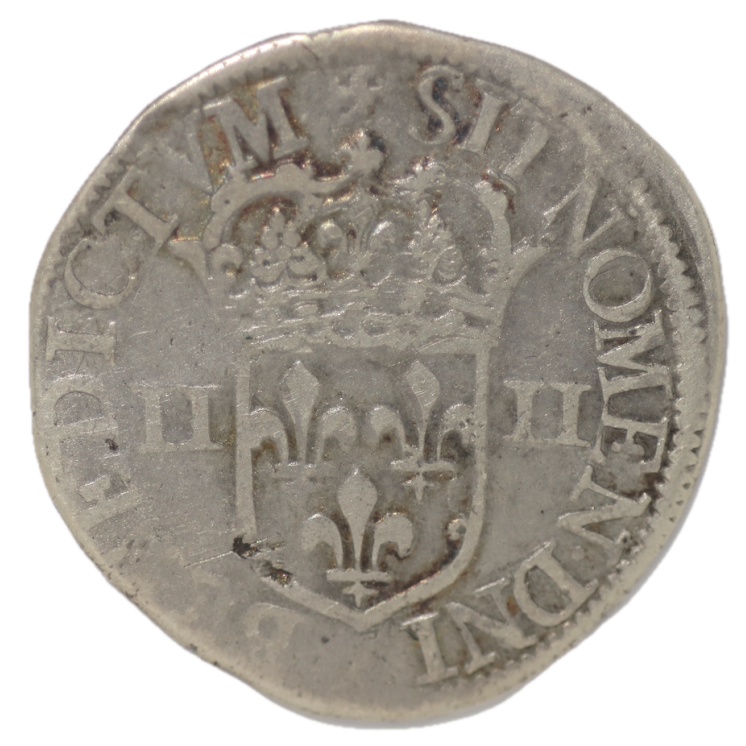France - Louis XIII, 1/4 d'Ecu de Bearn 1542 Z (R5)