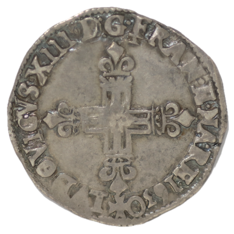 France - Louis XIII, 1/4 d'Ecuyer de Bearn 1630 L (Bayonne)