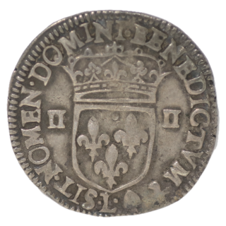 France - Louis XIII, 1/4 d'Ecu de Bearn 1641 L (Bayonne)