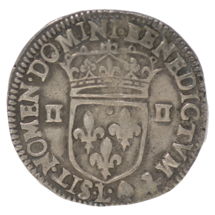 France - Louis XIII, 1/4 d'Ecu de Bearn 1641 L (Bayonne)
