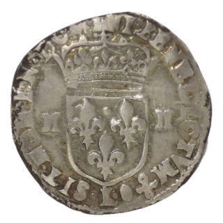 France - Louis XIII, 1/4 d'Ecu de Bearn 1623 L (Bayonne)