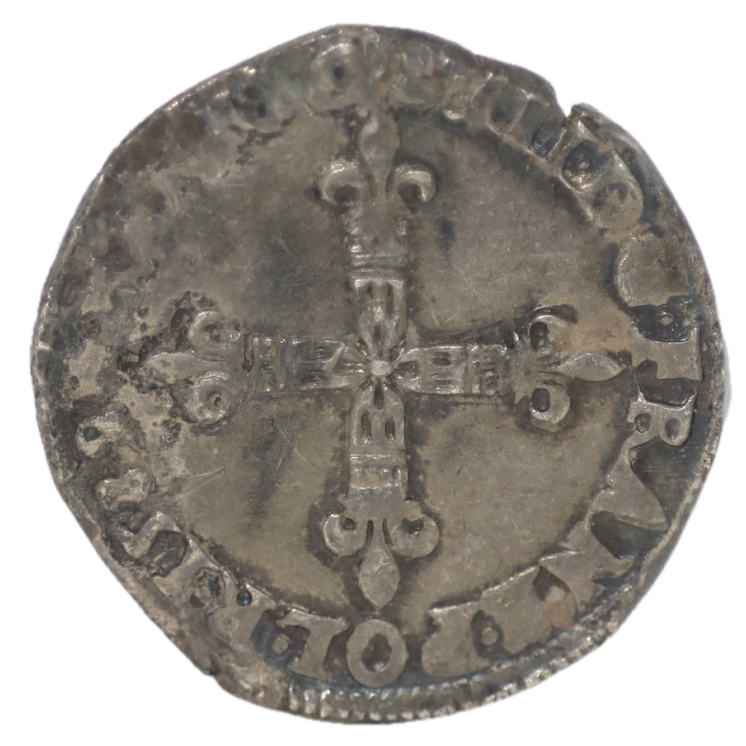 France - Henri III, 1/4 d'Ecu 1589 L (Bayonne)