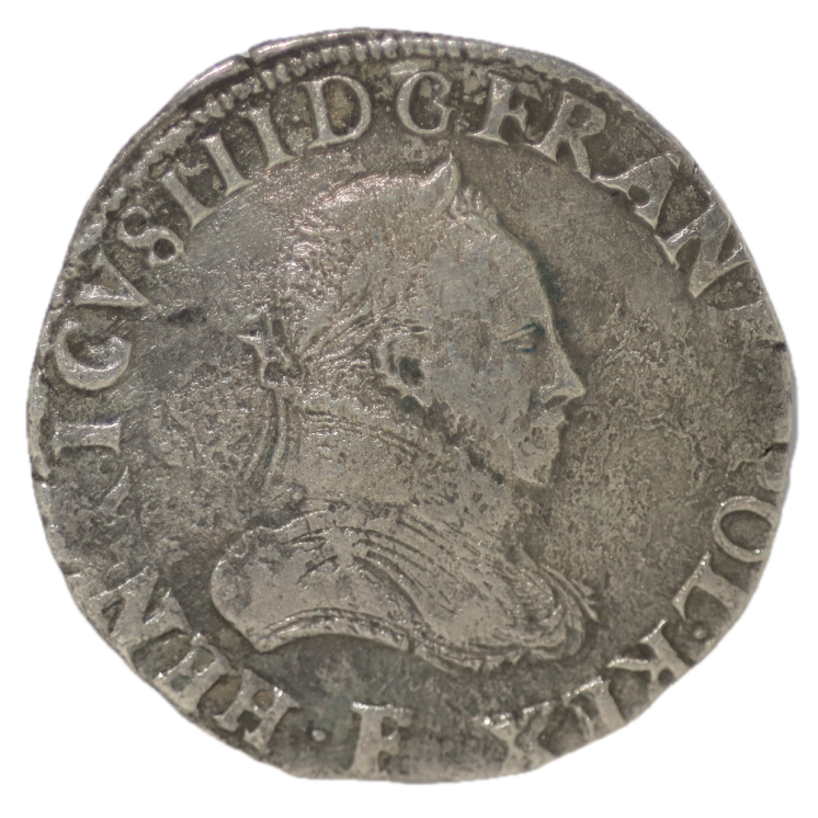 France - Henri III, Teston 1575 F (Angers)