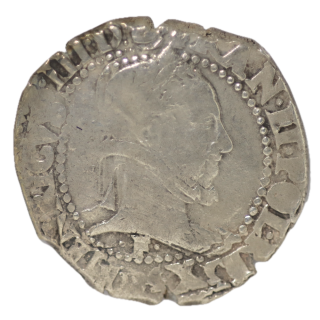 France - Henri III, Franc au col plat F (Angers)