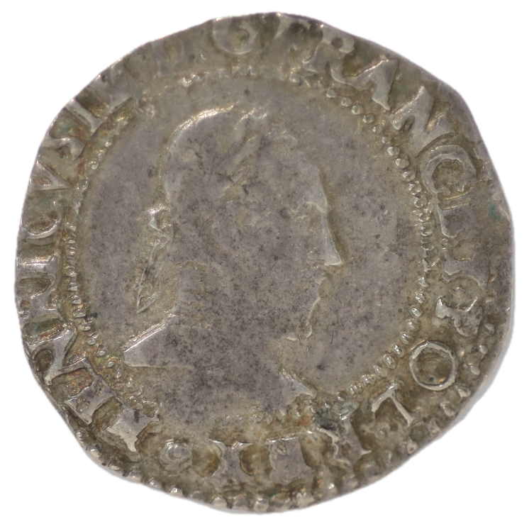 France - Henri III 1/4 Franc au col 1587
