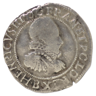 France - Henri III, 1/4 Franc 1577 B (Rouen)