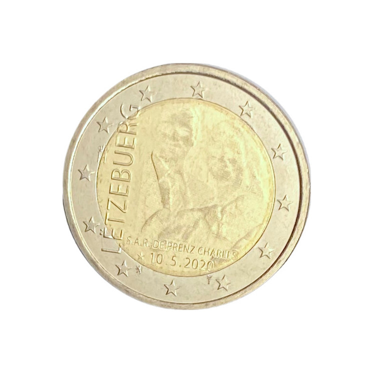 2020 - Luxembourg, 2 euros Naissance du Prince Charles (Pièce avec hologramme)