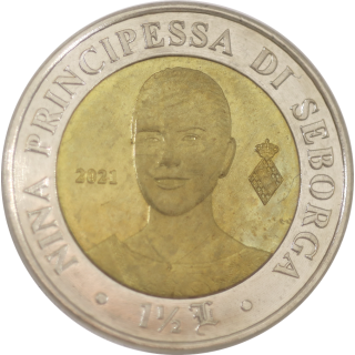 Seborga - Princesse Nina, 1 1/2 Luigini 2024