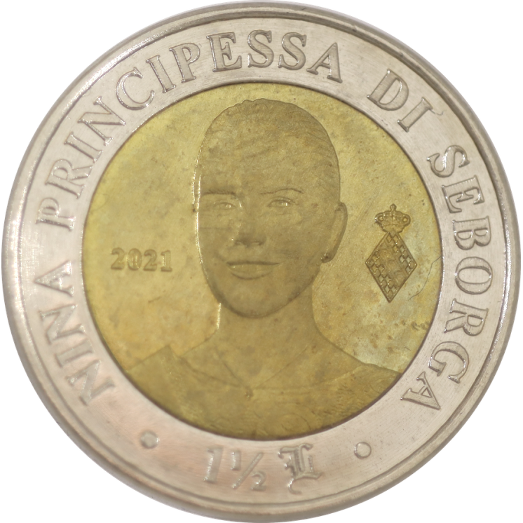 Seborga - Princesse Nina, 1 1/2 Luigini 2024
