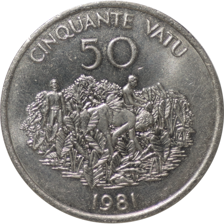 Vanuatu (Nouvelles-Hébrides), 50 Vatu 1981
