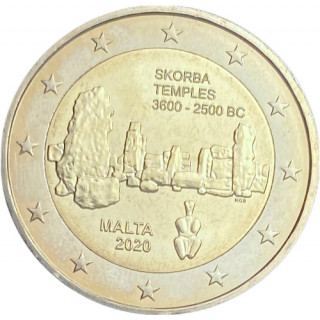 2020 - Malte, 2 euros Site archéologique de Skorba