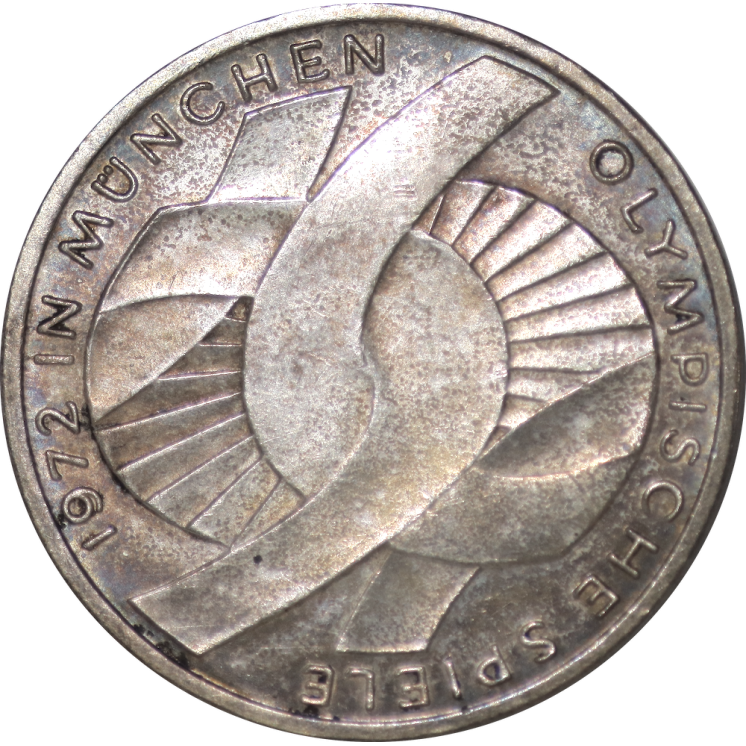 Allemagne (Ouest) - 10 Marks 1972 F, Série Olympique