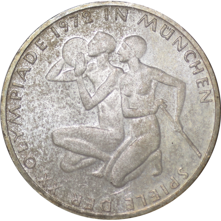 Allemagne (Ouest) - 10 Marks 1972 F, Série Olympique